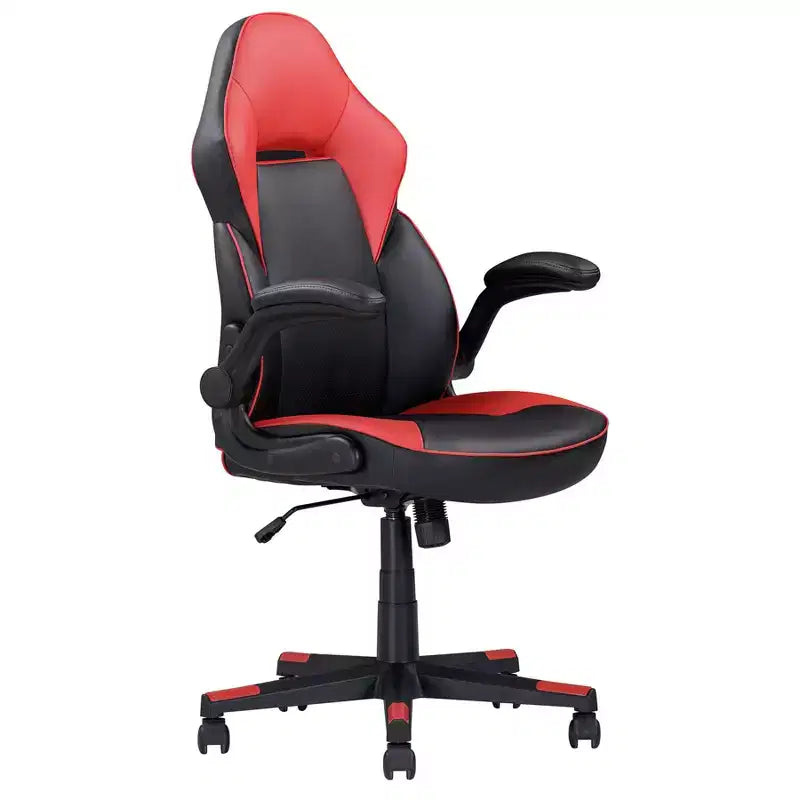 Okak Armrest-Adjustable Ergonomic Gaming Chair, Office Chairs with 360-Degree Swivel and Tilt Control, Criss Cross Chair for Gaming Room, Study, Black
