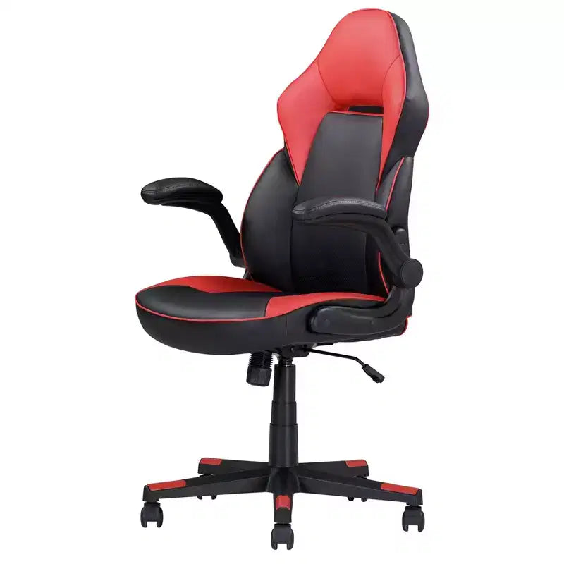 Armrest-Adjustable Ergonomic Gaming Chair, Office Chairs with 360-Degree Swivel and Tilt Control, Criss Cross Chair for Gaming Room, Study, Black