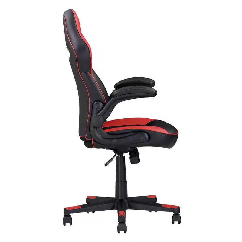 Chaise de bureau ergonomique avec accoudoirs réglables, chaise de jeu pivotante à 360 degrés avec contrôle d'inclinaison, chaise croisée pour salle de jeu, bureau, noir