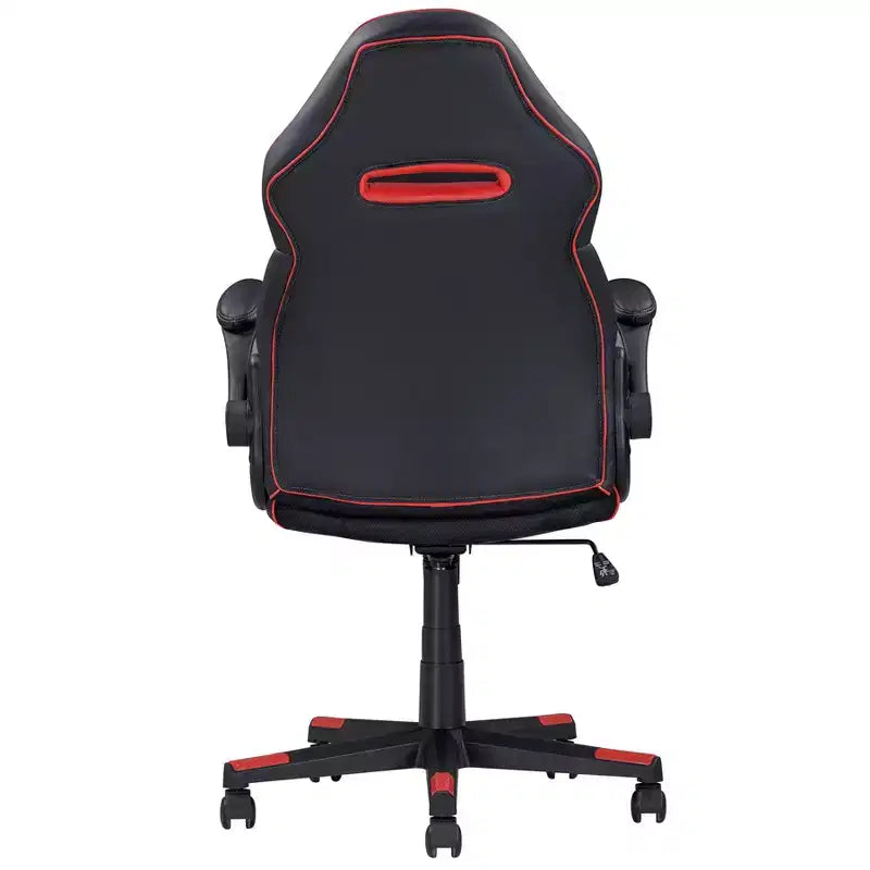 Armrest-Adjustable Ergonomic Gaming Chair, Office Chairs with 360-Degree Swivel and Tilt Control, Criss Cross Chair for Gaming Room, Study, Black