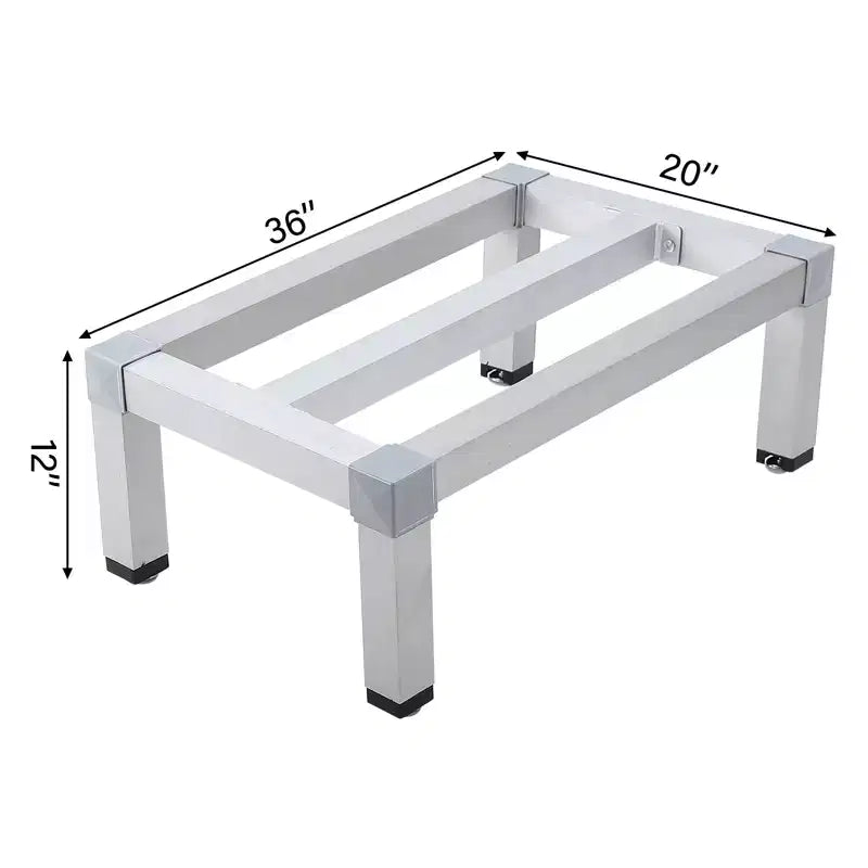 Aluminum Storage Rack, Commercial Grade Rack with Heavy Duty Capacity, Multi-Purpose Utility Shelf for Kitchen Restaurant Supermarket
