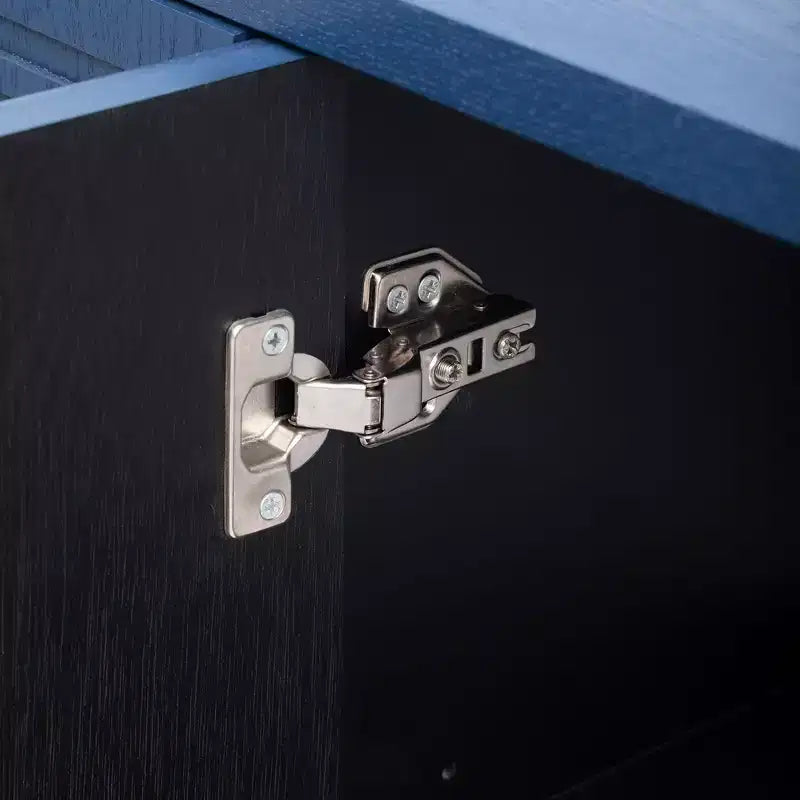 Retro-Style Storage Sideboard with Symmetrical Pattern, Stable Metal Legs & Versatile Display Top