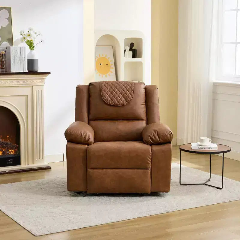 Adult Recliner Chair with Heating & Massage, 135 Adjustable Manual Recliner with Side Storage Pockets & Remote Control