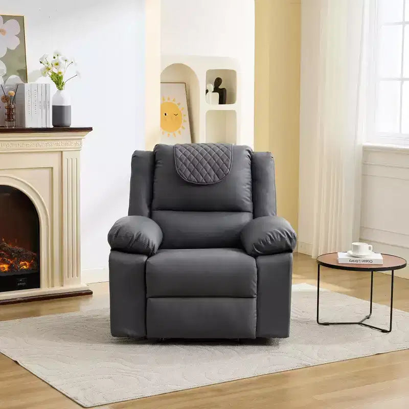 Adult Recliner Chair with Heating & Massage, 135 Adjustable Manual Recliner with Side Storage Pockets & Remote Control