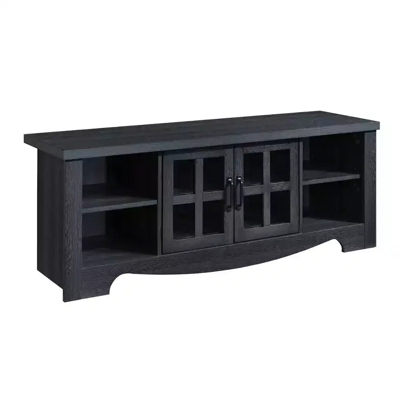 52.37 in. Wood TV Stand with 1 Glass-fronted Storage Cabinets Fits TV's up to 60 in.