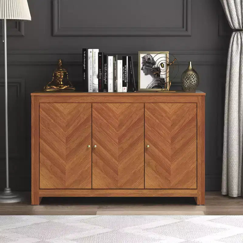 Galano sideboard with chevron-pattern doors 44.3 W  15.8 D  30 H