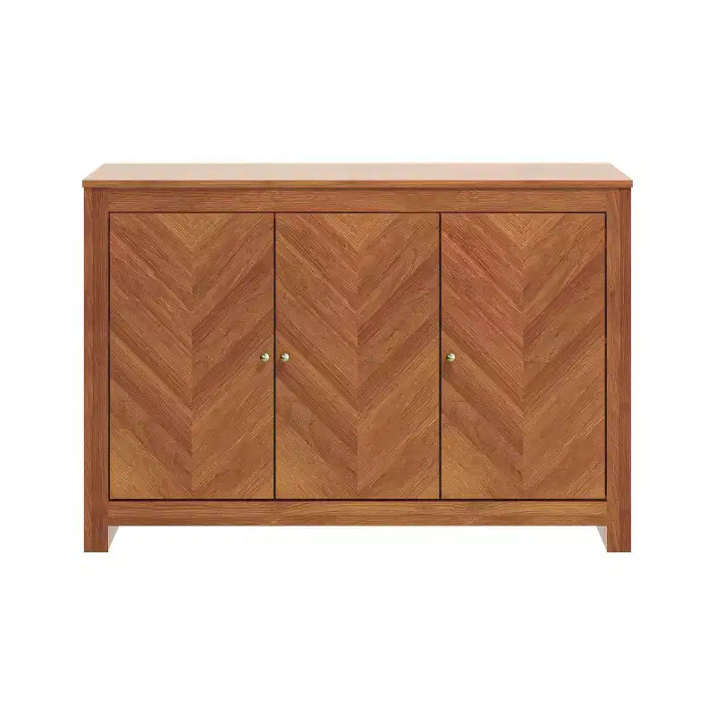 sideboard with chevron-pattern doors 44.3 W 15.8 D 30 H