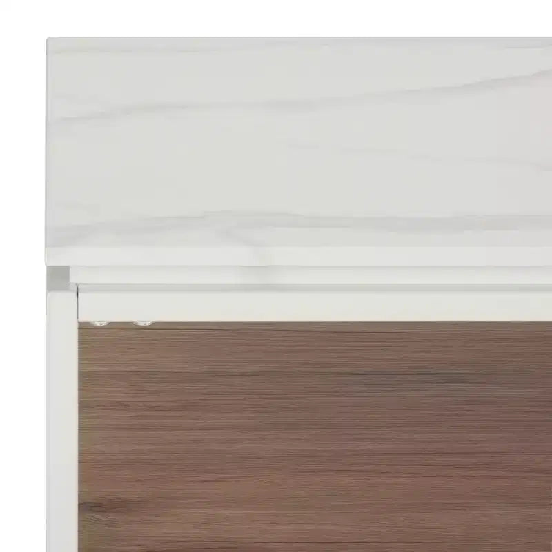 Aurelian Coffee Table White Marble/Natural