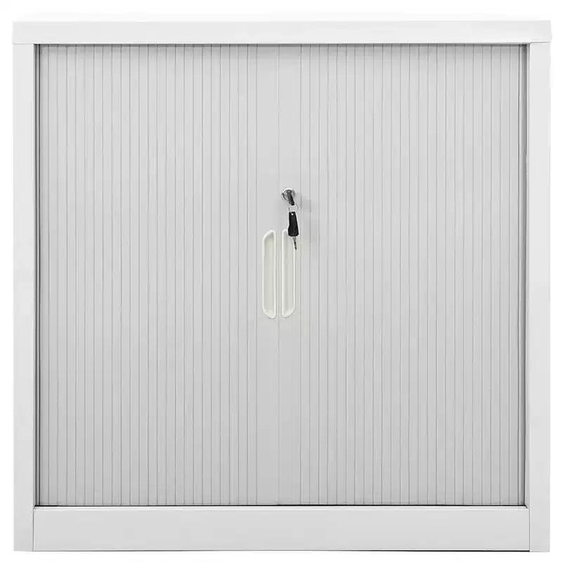 Sliding Door Cabinet White Steel Medium Sliding Door Cabinet