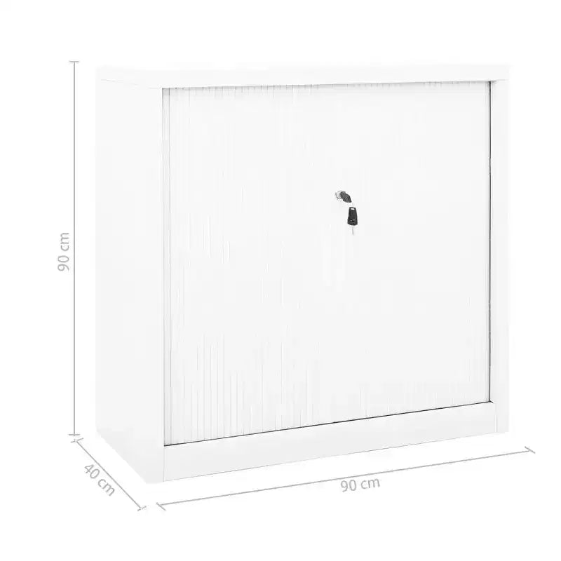 Sliding Door Cabinet White Steel Medium Sliding Door Cabinet