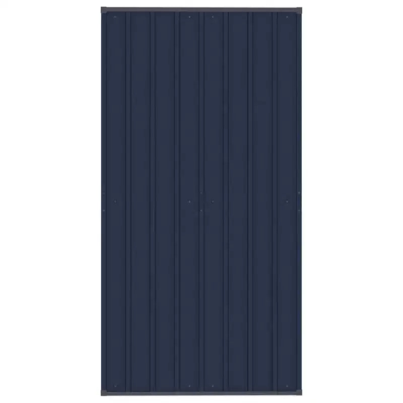 Armoire à portes coulissantes en acier blanc de taille moyenne