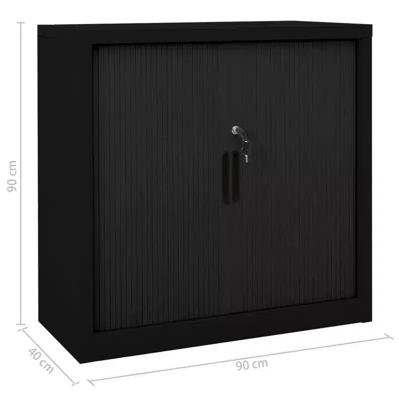 Armoire à portes coulissantes en acier blanc de taille moyenne