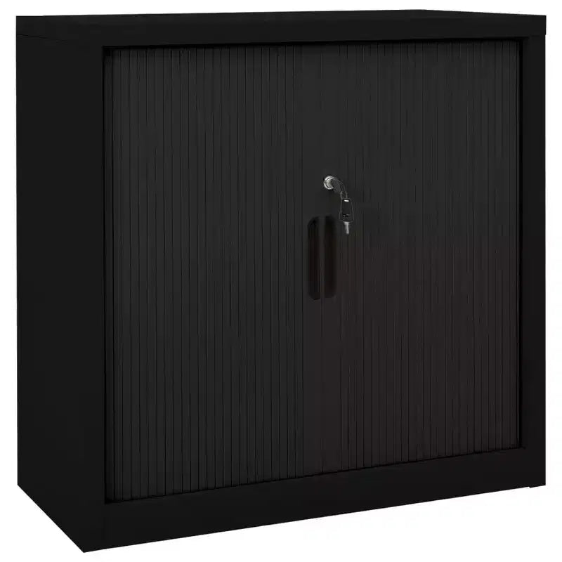 Armoire à portes coulissantes en acier blanc de taille moyenne