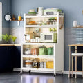 MAYEERTY Mobile Metal Storage Shelves with Doors, 250KG Load Vertical Storage & Smooth Movement