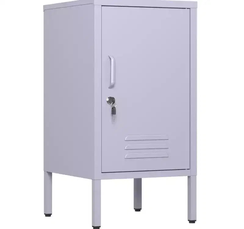 Metal Single-Door Storage Cabinet Desk Side Table Minimalist Coffee Table Cabinet Suitable for Bedrooms