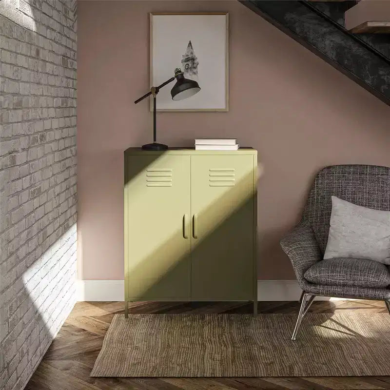 2 Door Metal Locker Storage Cabinet