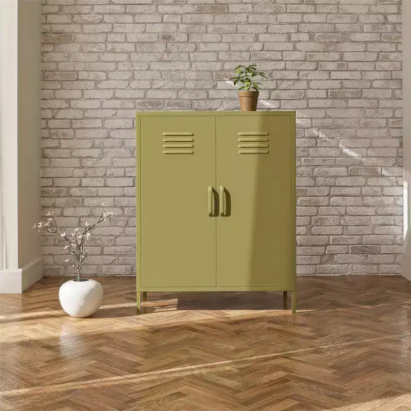 2 Door Metal Locker Storage Cabinet