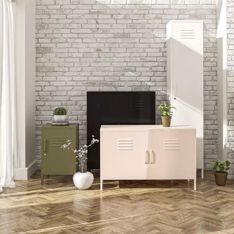 2 Door Metal Locker Storage Cabinet