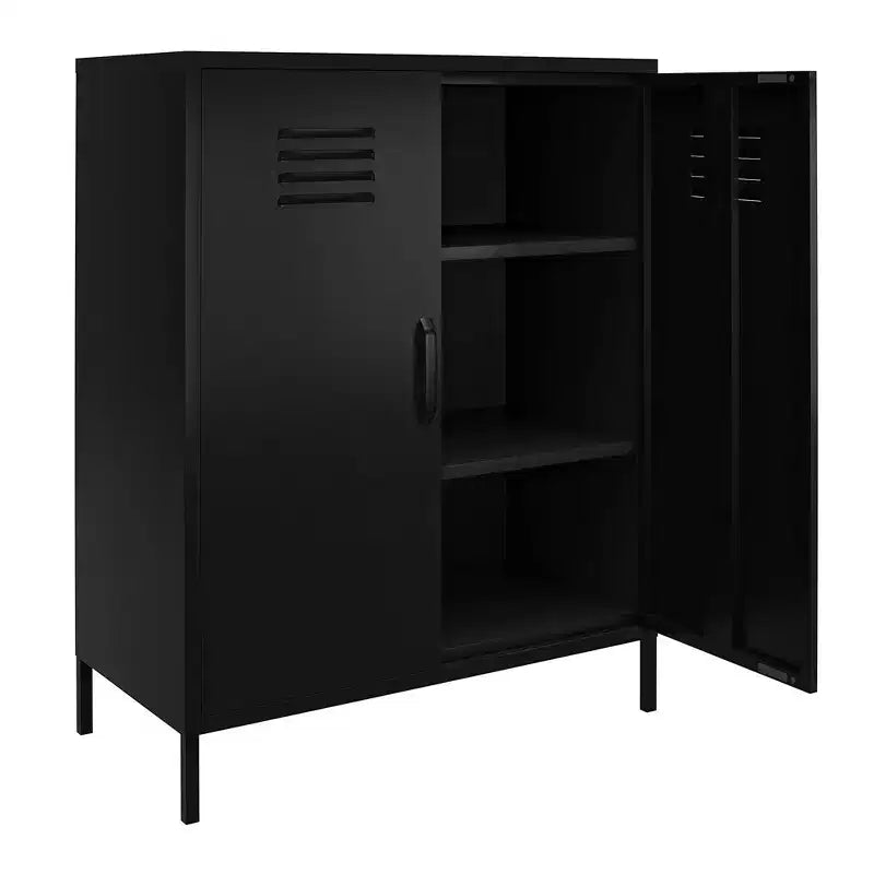 Armoire de rangement métallique à 2 portes