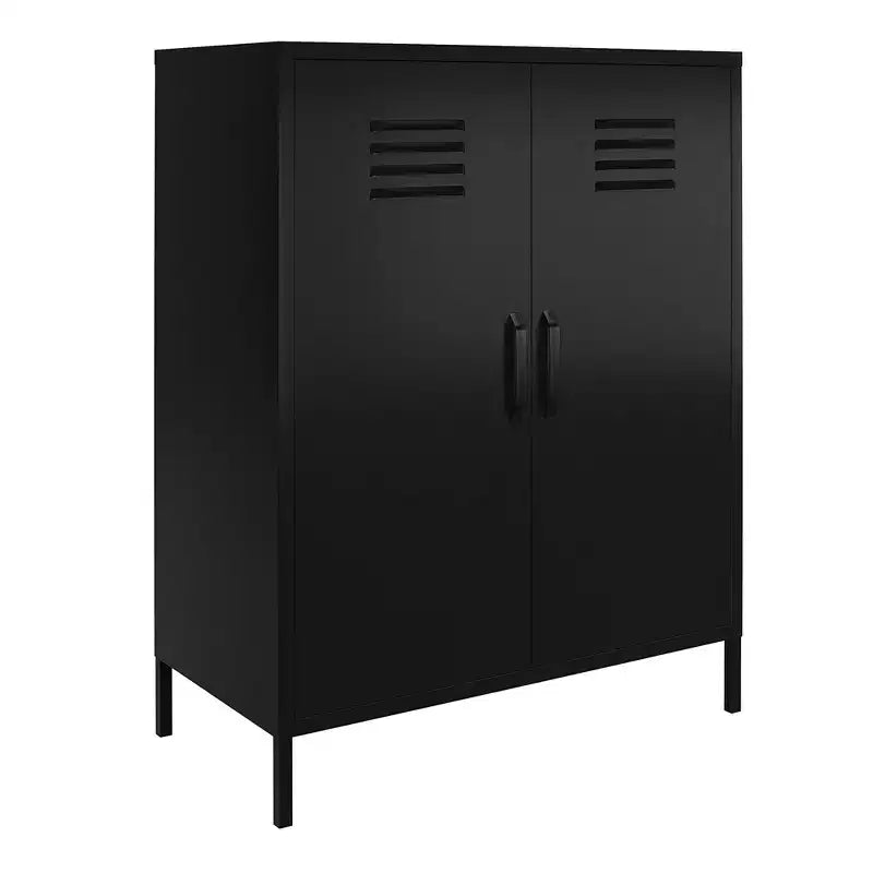 Armoire de rangement métallique à 2 portes