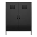 RealRooms Shadwick 2 Door Metal Locker Storage Cabinet