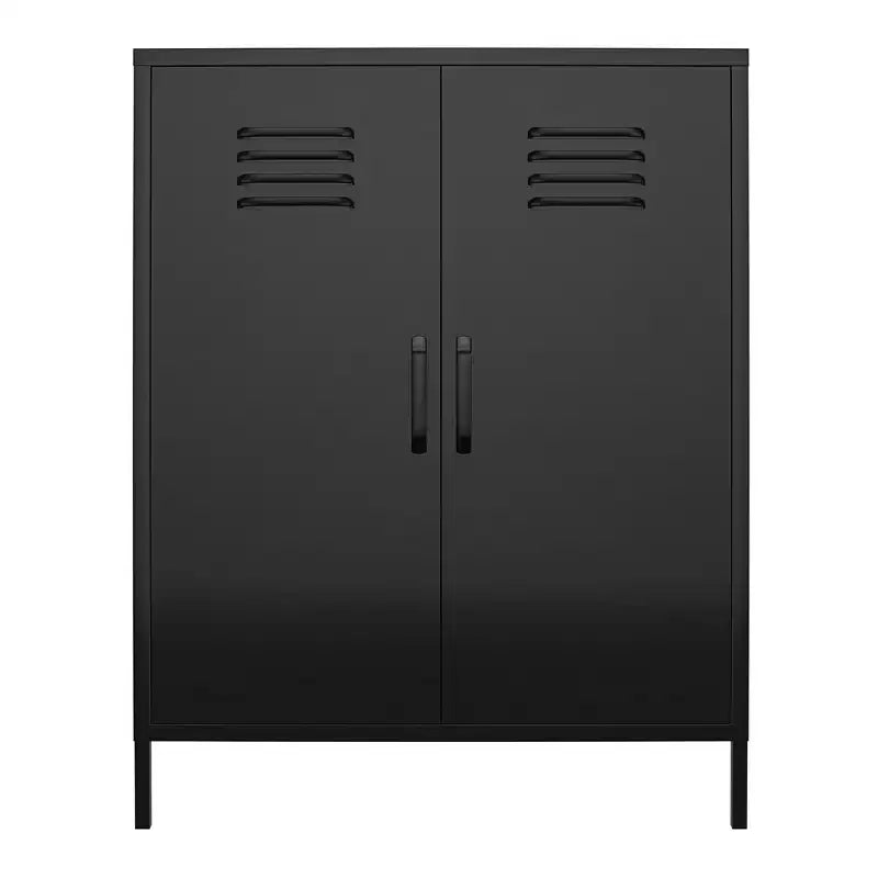 RealRooms Shadwick 2 Door Metal Locker Storage Cabinet