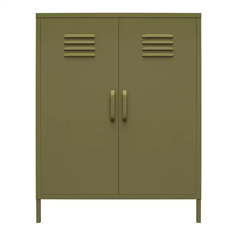 Armoire de rangement métallique à 2 portes