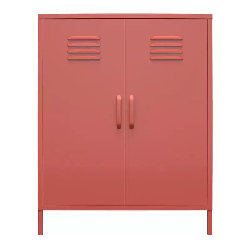 Armoire de rangement métallique à 2 portes