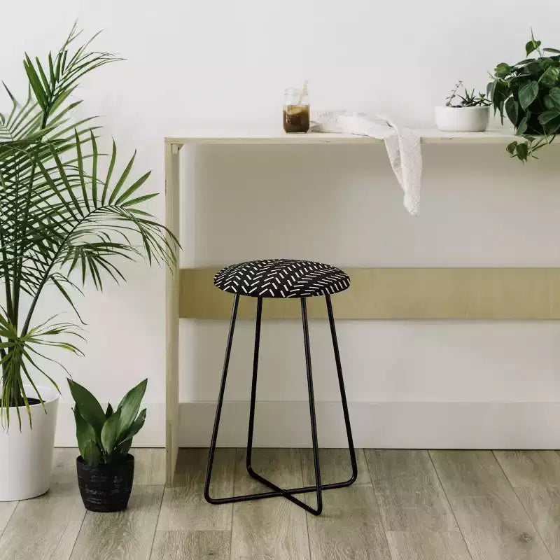 Herringbone Counter Height Barstool