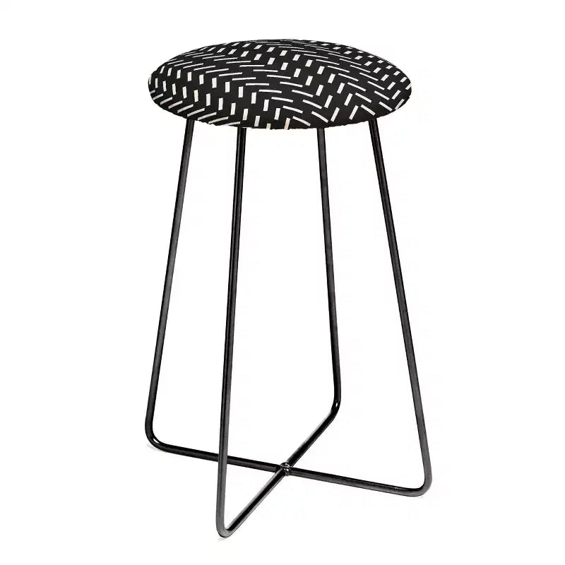 Nick Quintero Herringbone Counter Height Barstool - Deny Designs
